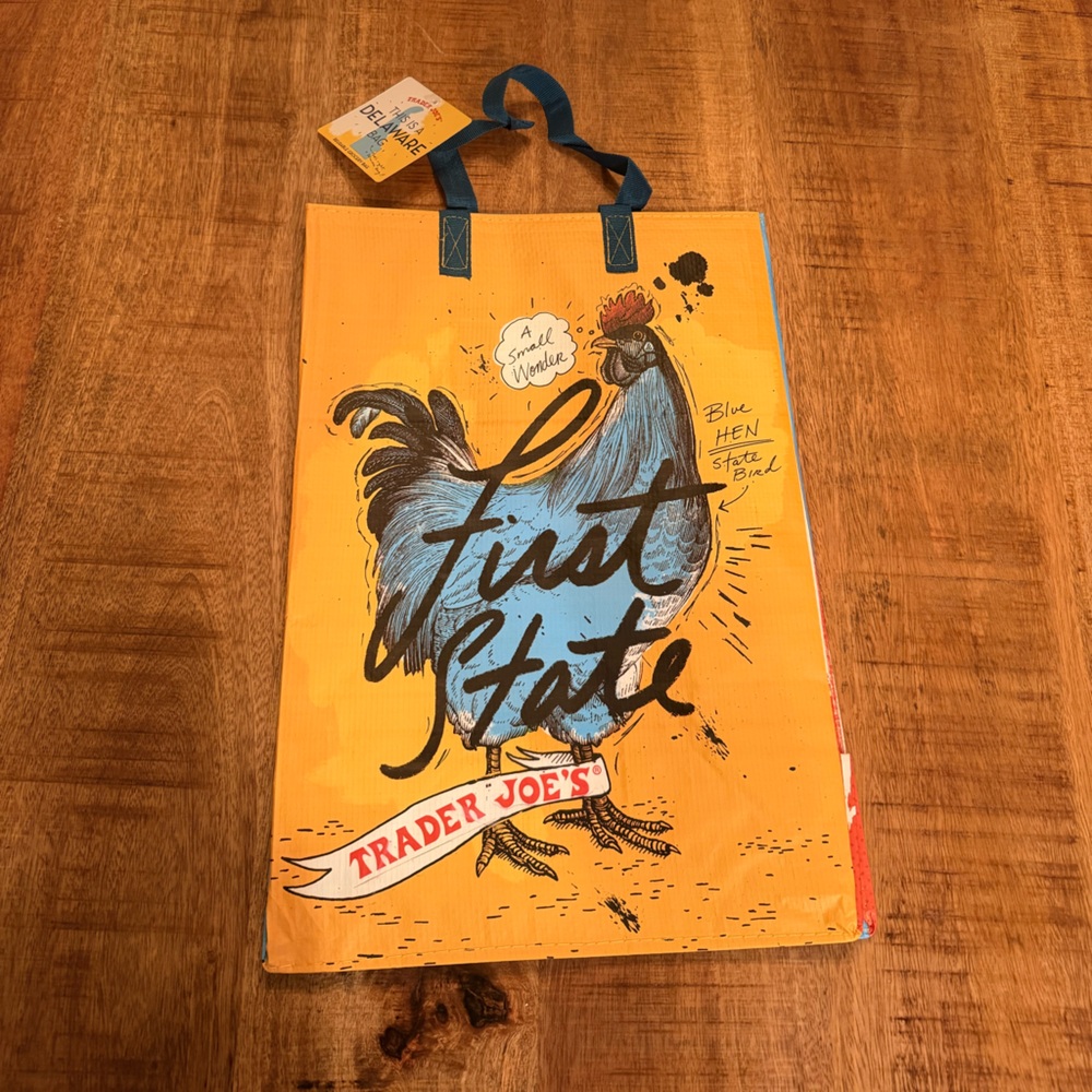 Trader Joe’s mystery bag Delaware state Reusable Grocery Tote Bag